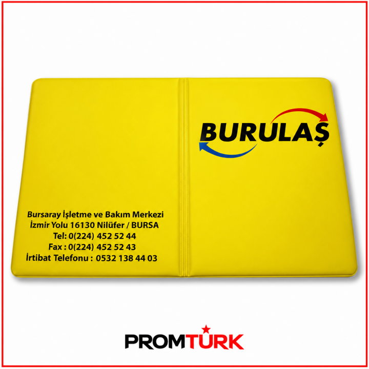 Sarı Siyah Baskılı Biala Promosyon Ruhsat Kabı